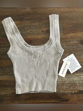 PACSUN LA Hearts Cropped Tank